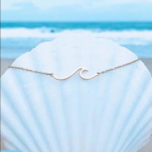 Gold Wave Necklace